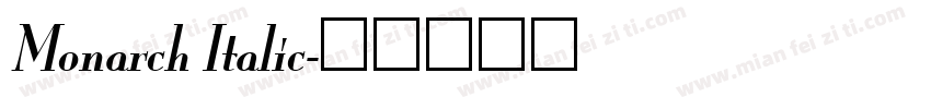 Monarch Italic字体转换